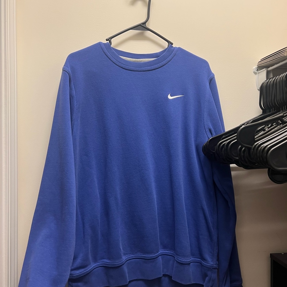Nike Men's Royal Blue Crewneck Sweater